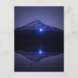 Mt-Huva-reflektion | Brevkort för kvällstid Himmel Vykort