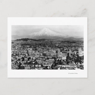 Mt. Huva View från Portland, Oregon Photograph Vykort