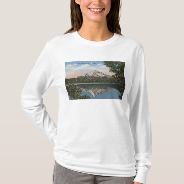 Mt. Huvan Oregon - beskåda av berg från förlorade Tee Shirt (Framsida)