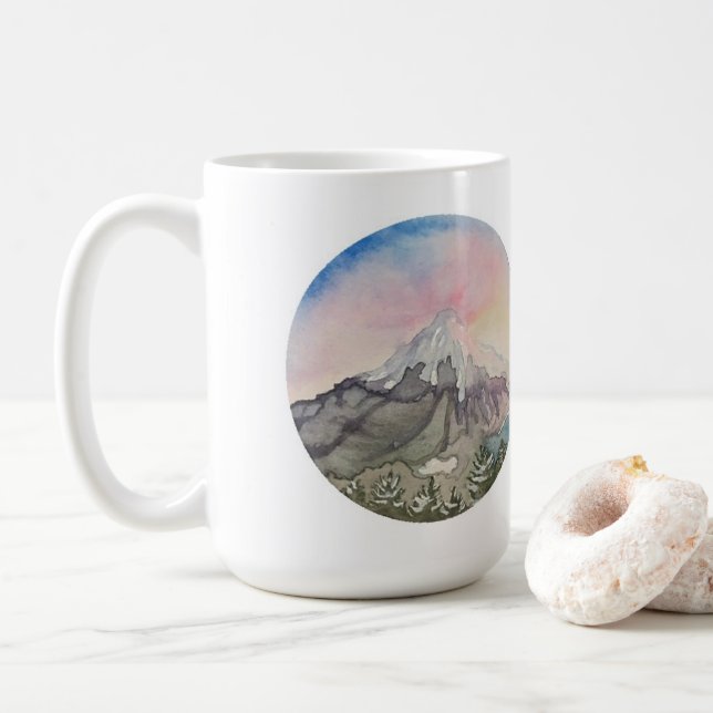 Mt. Huvasoluppgång Kaffemugg (Med munk)