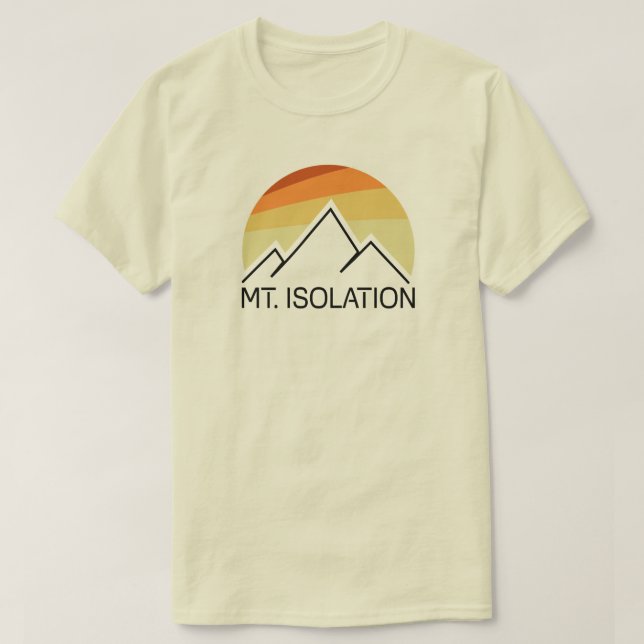 Mt. Isolation New Hampshire Retro T Shirt (Design framsida)