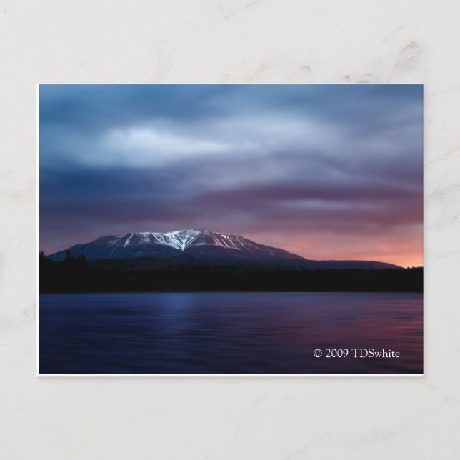 Mt. Katahdin Baxter State Park Maine Postcards Vykort (Framsida)