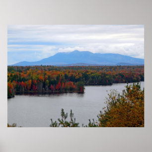 Mt. Katahdin i nedgångaffisch Poster