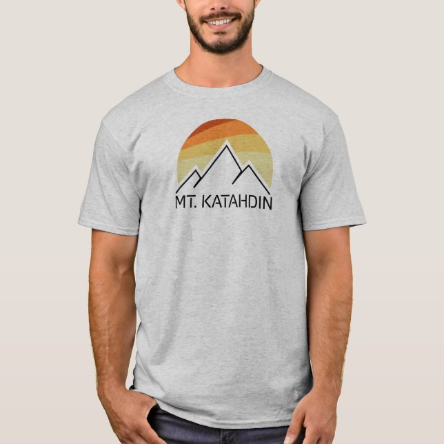Mt. Katahdin Retro T Shirt (Framsida)