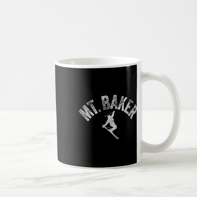 Mt Ker Ski Mount Ker Washington Skidning Cool Vint Kaffemugg (Höger)