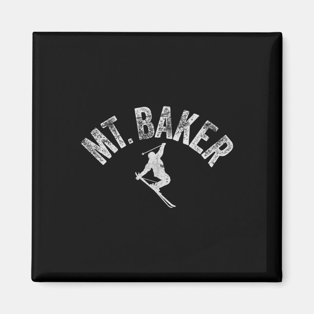 Mt Ker Ski Mount Ker Washington Skidning Cool Vint Magnet (Framsidan)