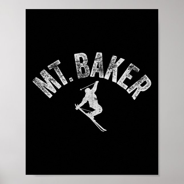 Mt Ker Skid Mount Ker Washington Skidåkning Cool V Poster (Framsidan)
