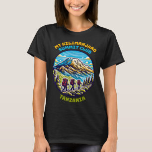 Mt Kilimanjaro Summit Club Tanzania Afrikas högsta T Shirt