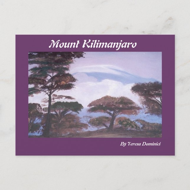 Mt. Kilimanjaro Vykort (Framsida)