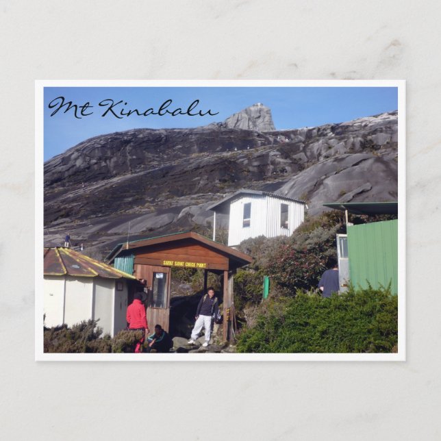 mt kinabalu-kontrollpunkt vykort (Framsida)