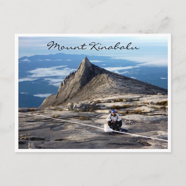 mt kinabalu lokal vykort (Framsida)