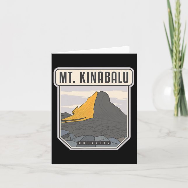 Mt. Kinabalu - Malaysia Kort (Framsida)