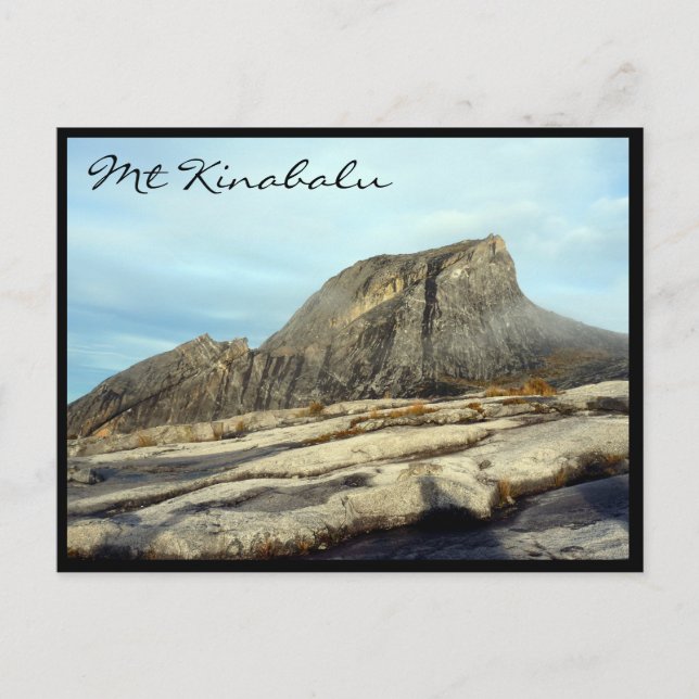 mt kinabalu sten vykort (Framsida)