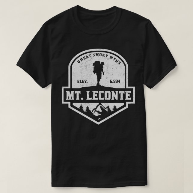 Mt Leconte Underbara rökiga berg som ökar T Shirt (Design framsida)