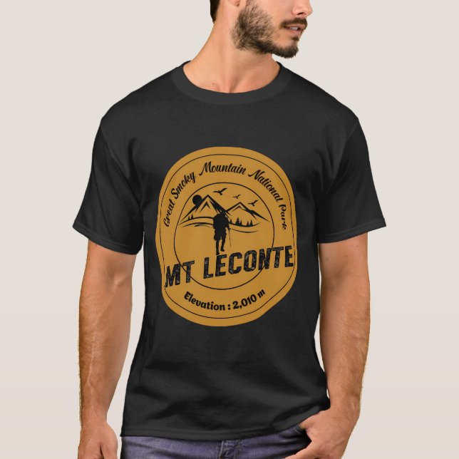 Mt Leconte Underbara rökiga berg T Shirt (Framsida)