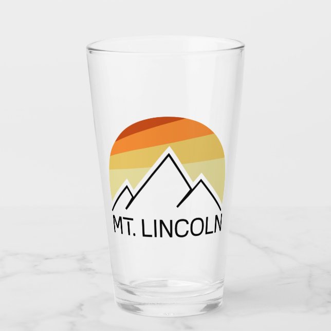 Mt. Lincoln New Hampshire Retro Glaskopp (Framsida)