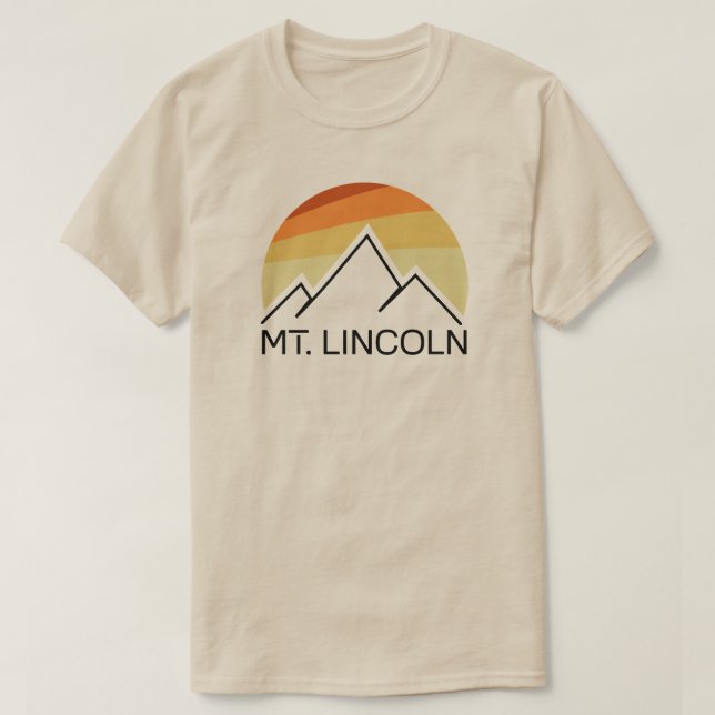Mt. Lincoln New Hampshire Retro T Shirt (Design framsida)