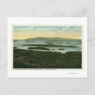 Mt. Major Aerial View of Rattlesnake Island Vykort