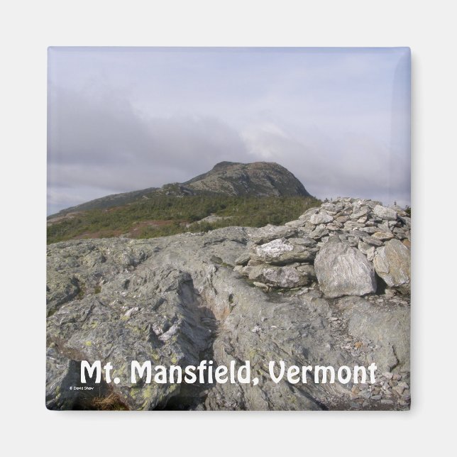 Mt. Mansfield, Vermont Magnet (Framsidan)