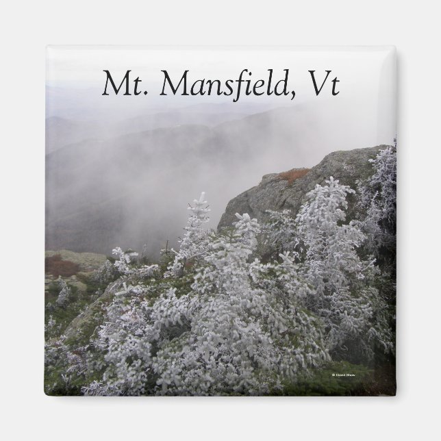 Mt. Mansfield, Vt Magnet (Framsidan)