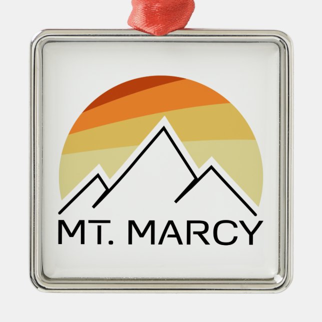 Mt. Marcy Retro Julgransprydnad Metall (Framsidan)
