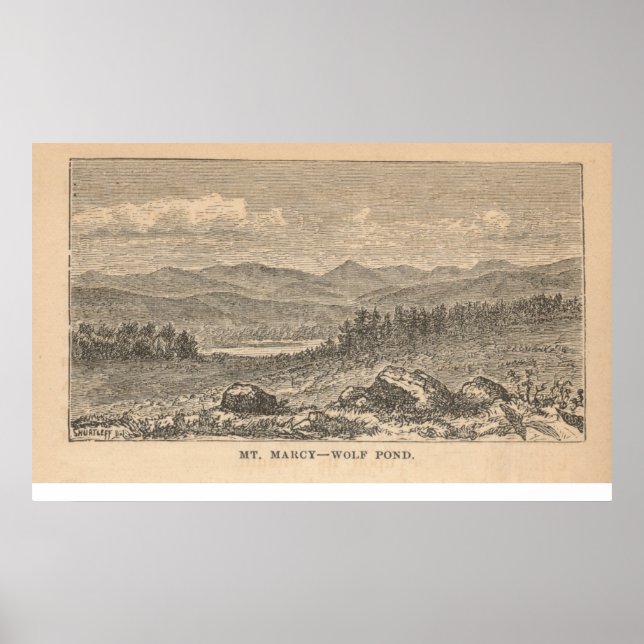 Mt. Marcy - Varg Pond Poster (Framsidan)