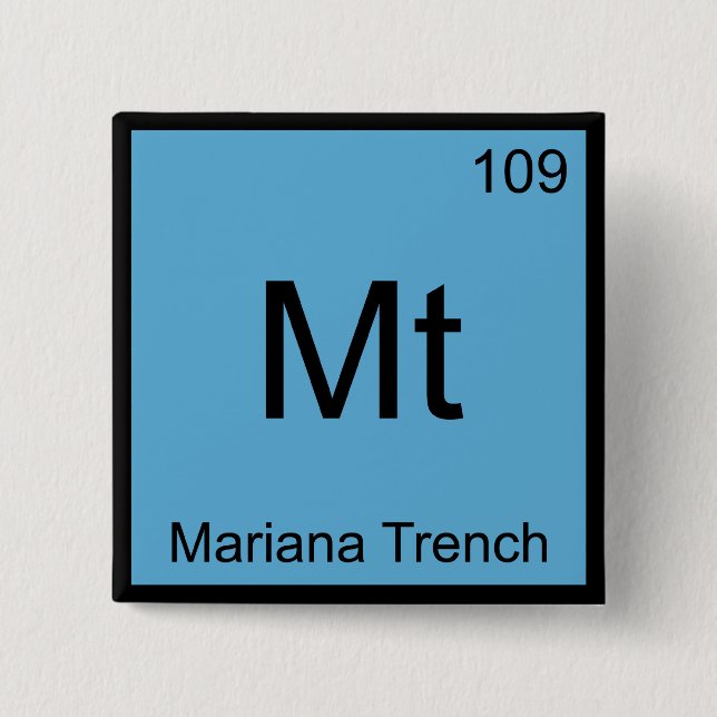 Mt - Mariana Diket Kemiskt Elementsymbol T-shirt Knapp (Framsida)
