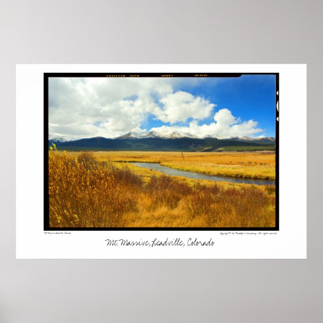 Mt. Massive, Leadville, Colorado Poster (Framsidan)