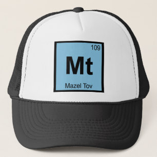Mt - Mazel Tov Kemisk Periodiska Systemets Symbol Truckerkeps