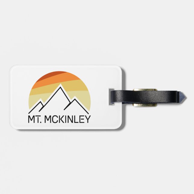 Mt. McKinley Alaska Retro Bagagebricka (Baksida Vågrät)