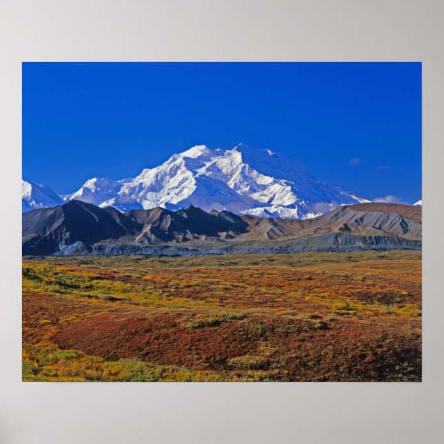 Mt. McKinley Denali nationalpark, Alaska. Poster (Framsidan)