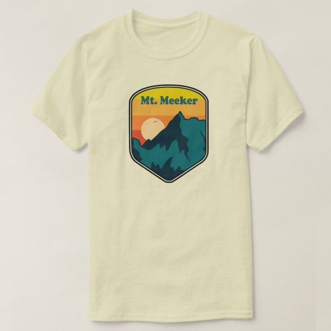 Mt. Meeker Colorado Sunrise T Shirt (Design framsida)