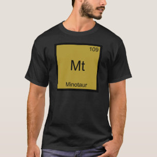 Mt - Minotaur Rolig T-Shirt med Kemiskt Elemente S
