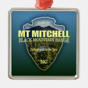Mt Mitchell (pilhuvud) Julgransprydnad Metall