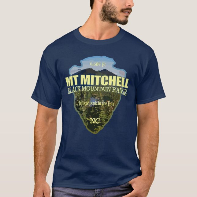 Mt Mitchell (pilhuvud) T Shirt (Framsida)