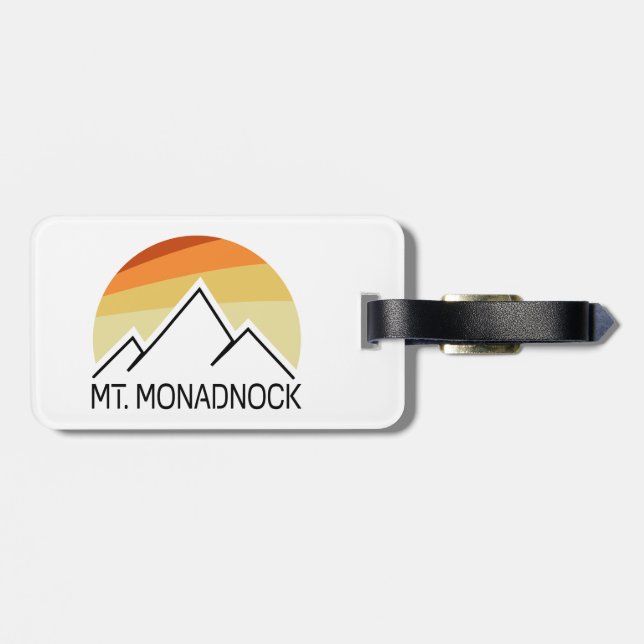 Mt. Monadnock New Hampshire Retro Bagagebricka (Baksida Vågrät)