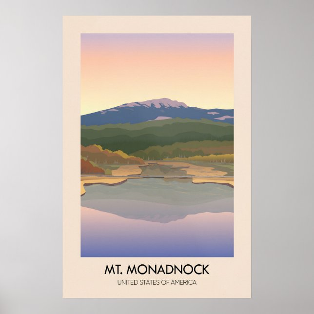 Mt Monadnock USA Resemappellposter Poster (Framsidan)