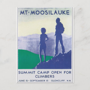 Mt. Moosilauke Vintage resor Poster Artwork Vykort