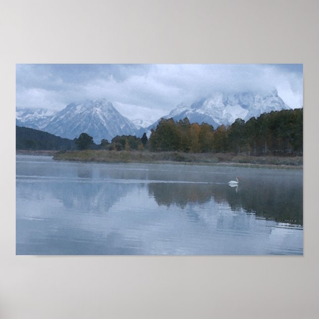 Mt. Moran Reflection Poster (Framsidan)