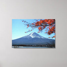 Mt. Mount Fuji Fujisan Japan Resa Landskap Canvastryck