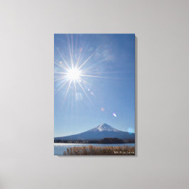 Mt. Mount Fuji Fujisan Japan Resa Landskap Canvastryck