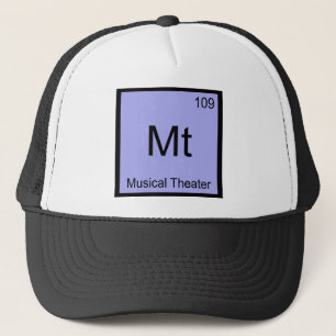 Mt - Musikalisk Teater Kemiskt Elemente Symbol T-s Keps