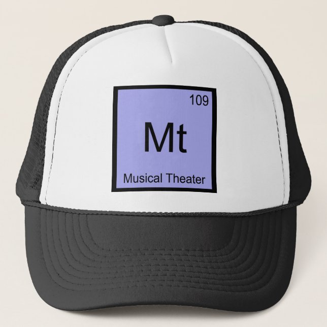 Mt - Musikalisk Teater Kemiskt Elemente Symbol T-s Keps (Framsida)