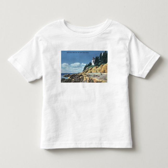 Mt. Öde ö bas- hamnhuvudfyr Tee (Framsida)