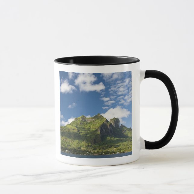 Mt. Otemanu och vacker natur i Bora Bora Mugg (Höger)