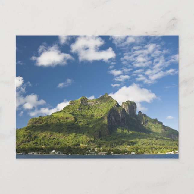 Mt. Otemanu och vacker natur i Bora Bora Vykort (Framsida)