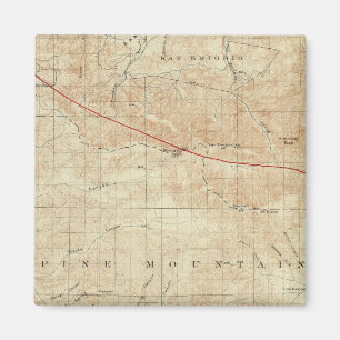 Mt Pinos quadrangle som visar San Andreas Rift Magnet