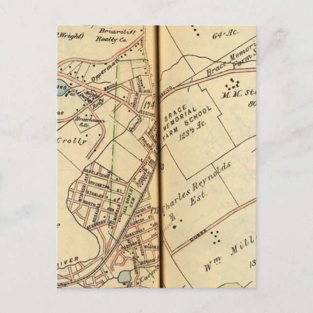 Mt. Pleasant, New York 3 Vykort (Framsida)