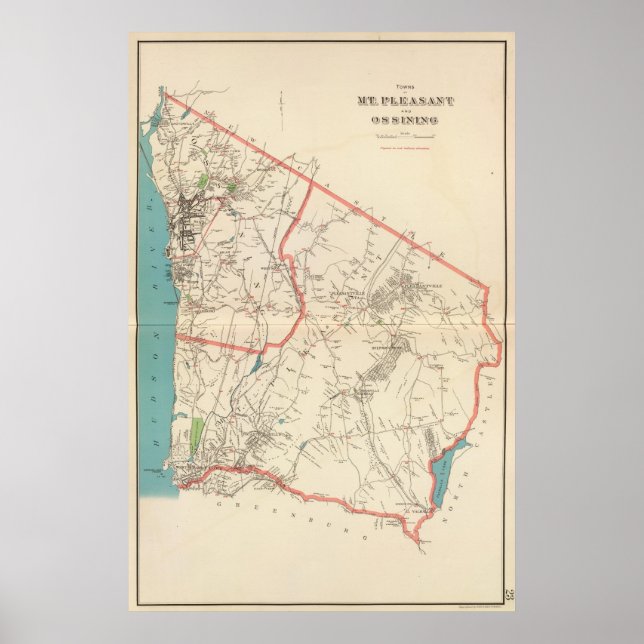 Mt Pleasant, Ossining städer Poster (Framsidan)