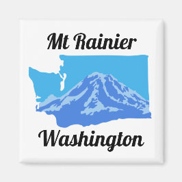 Mt Rainier Magnet - Färg